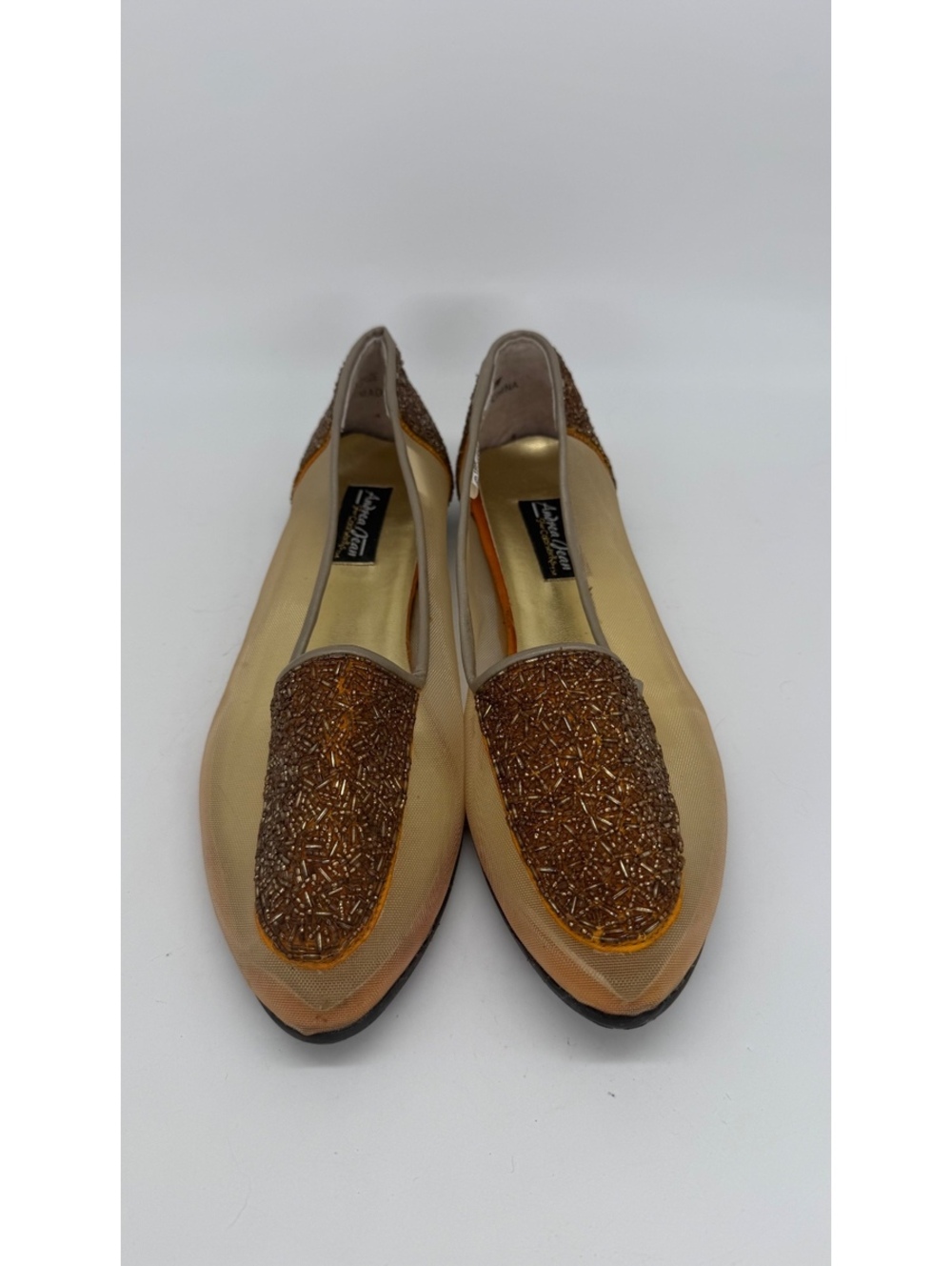Vintage 1996 Andrea Pfister by Colorworks Beaded Mesh Flats Women’s 11W